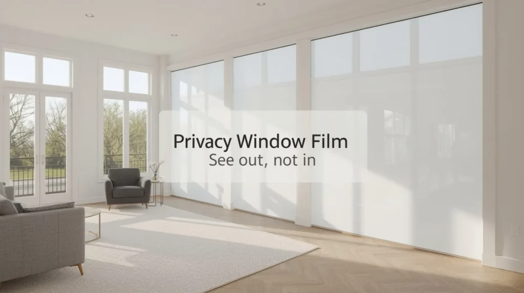 Privacy Window Film See Out Not In