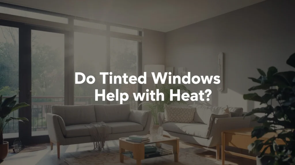 do tinted windows help with heat