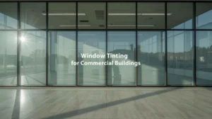 Window tinting for commercial buildings